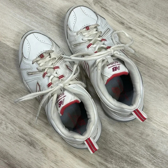 New Balance WX608V4P Cross Trainer Sneakers in White and Hot Barbie Pink / 7.5 - Picture 8 of 11